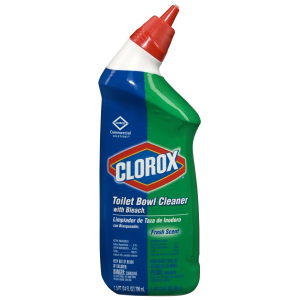 CLOROX TOILET BOWL CLEANER W/ BLEACH 24 OZ - Glass & Surface Cleaners